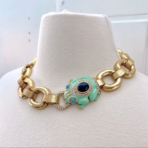 COPY - J. Crew Enameled Frog Collar Necklace